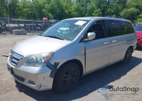 2007 Honda Odyssey Exl из США, поврежденный, VIN 5FNRL38667B448795